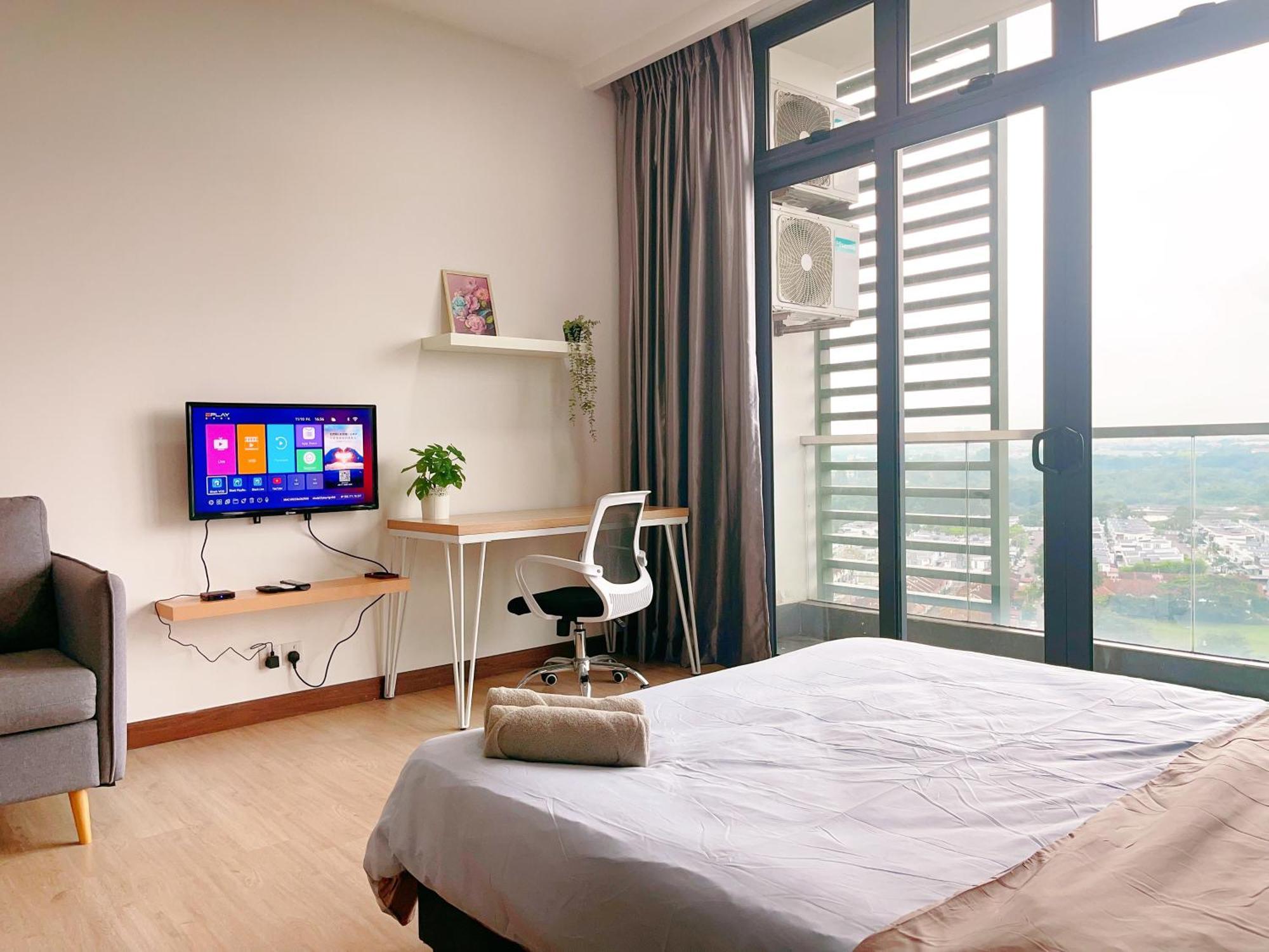Monic Staycation #green Haven Near Senibong&regency Apartment *